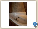Jetted tub in Hiram's bathroom