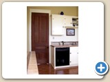 Kitchen with 8-foot tall doors